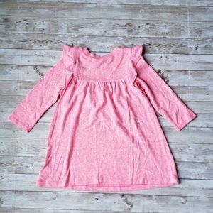 Gap Long Sleeve Pink Dress with Ruffles